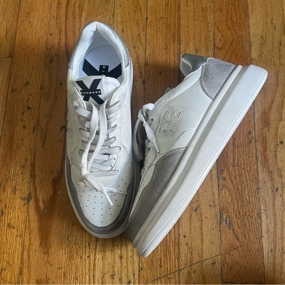 John Richmond Shoes - John Richmond Multicolor Distressed Sneakers Size 11
